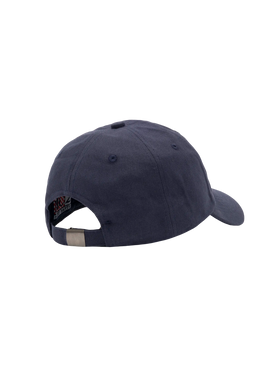 Baseballkappe aus marineblauer Baumwolle mit Stickerei
