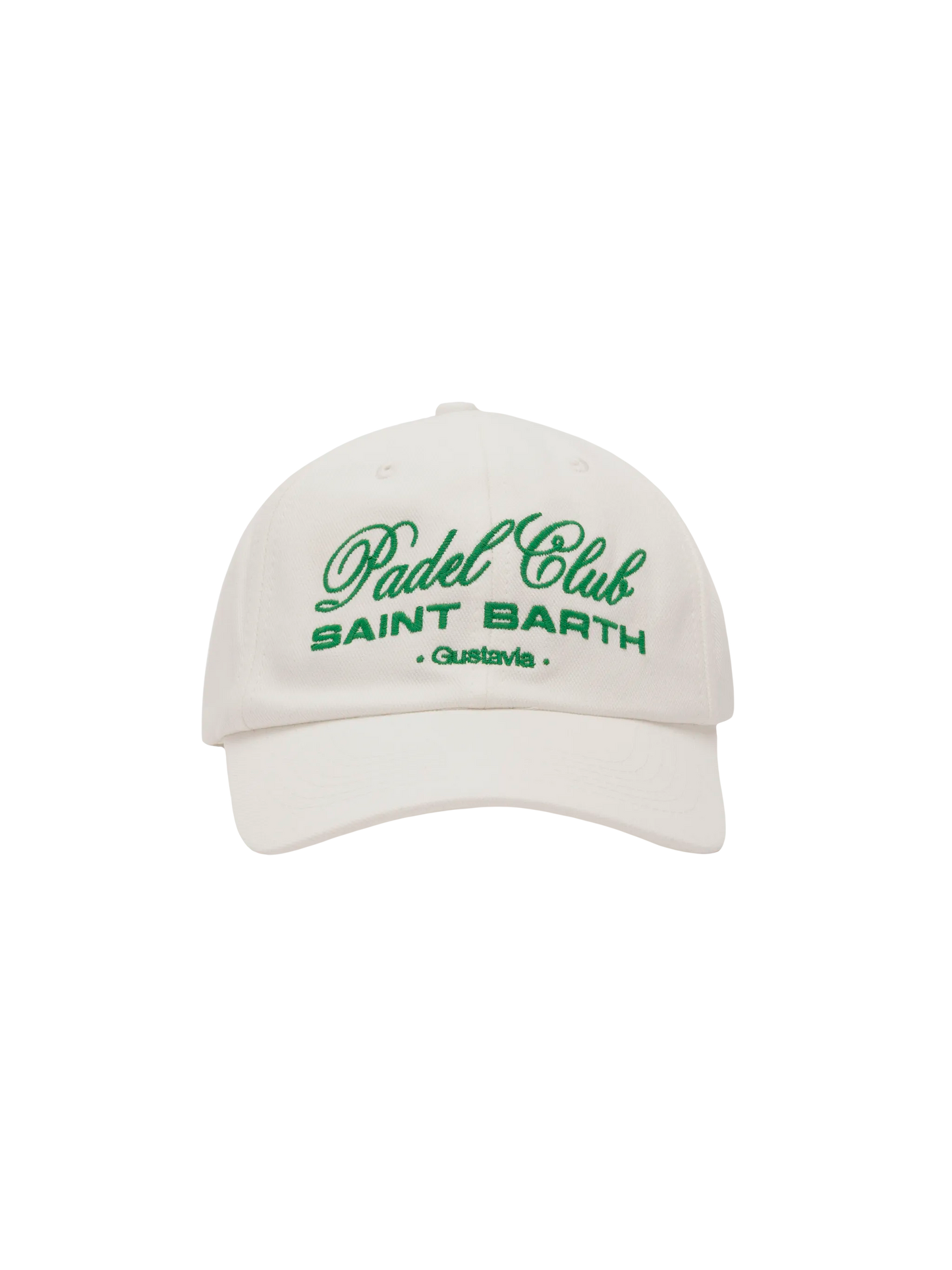 Cappellino da baseball in cotone bianco con ricamo