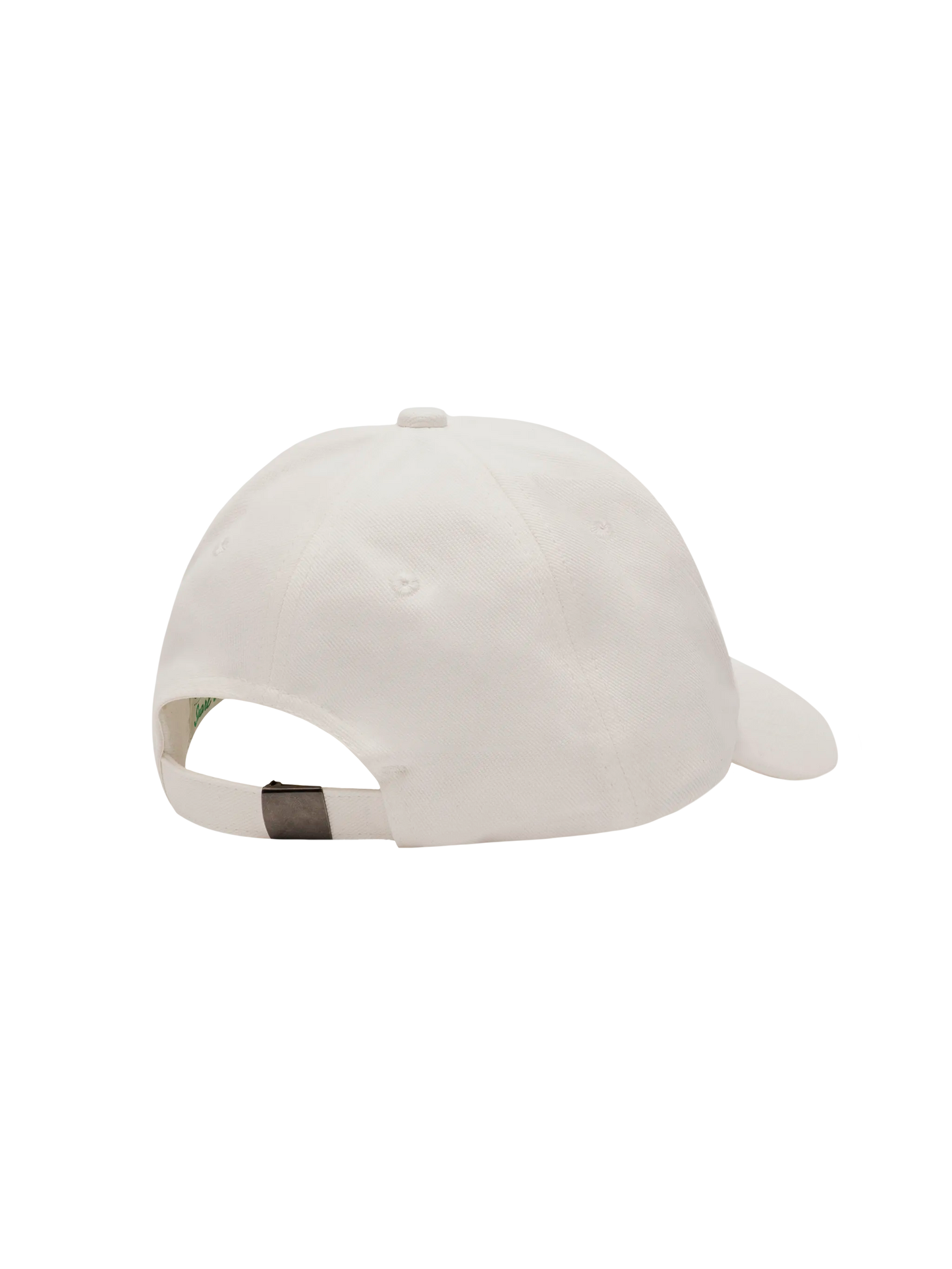 Cappellino da baseball in cotone bianco con ricamo