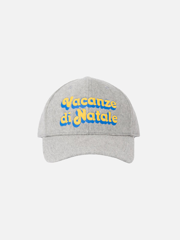 Wollgraue Ballkappe Baseball mit Vacanze di Natale-Logoaufdruck | VACANZE DI NATALE SONDERAUSGABE