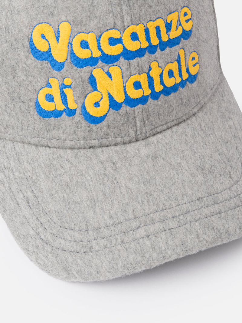 Wollgraue Ballkappe Baseball mit Vacanze di Natale-Logoaufdruck | VACANZE DI NATALE SONDERAUSGABE