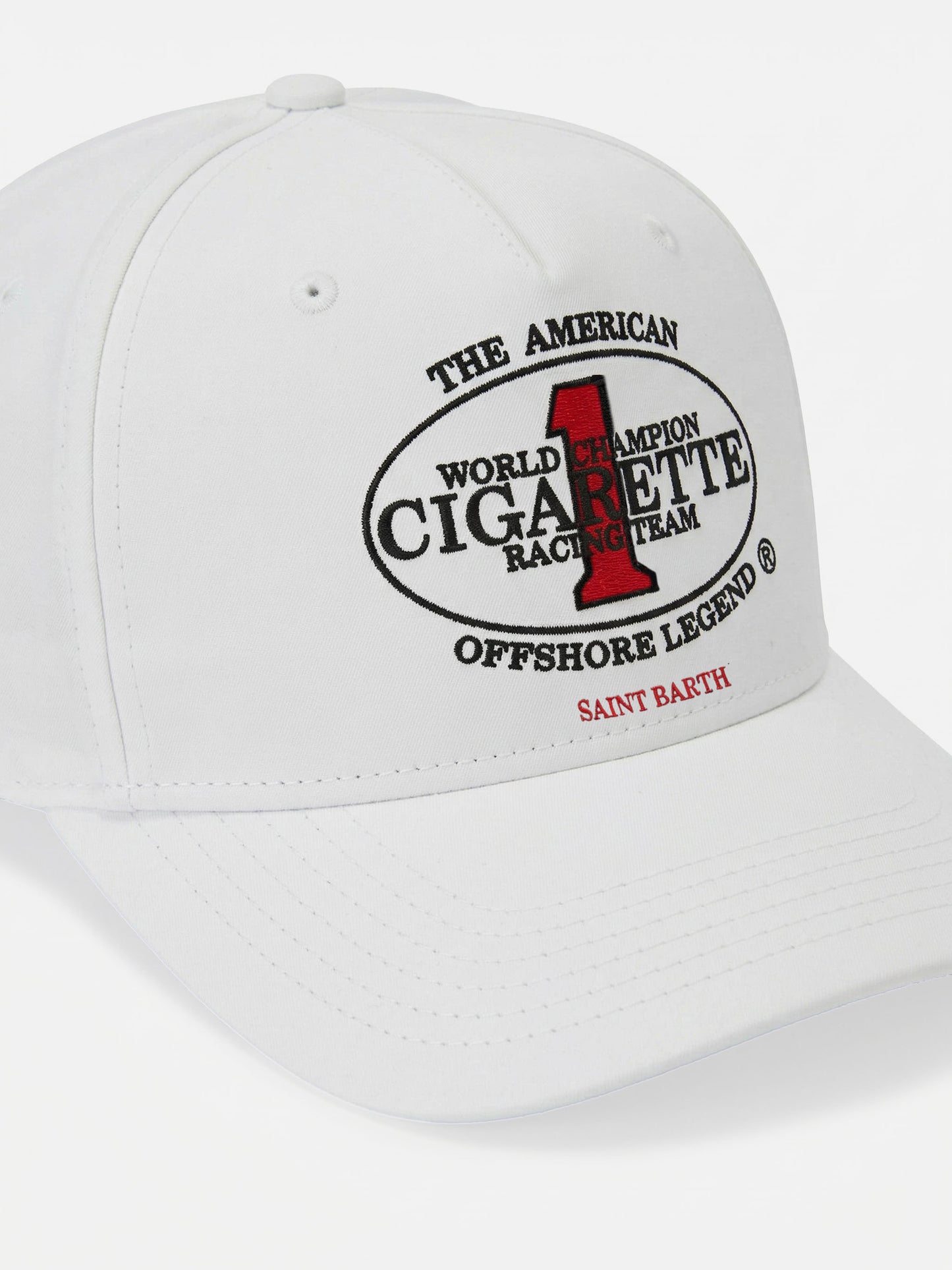 Casquette de baseball à visière blanche avec broderie Cigarette | CIGARETTE SPECIAL EDITION 