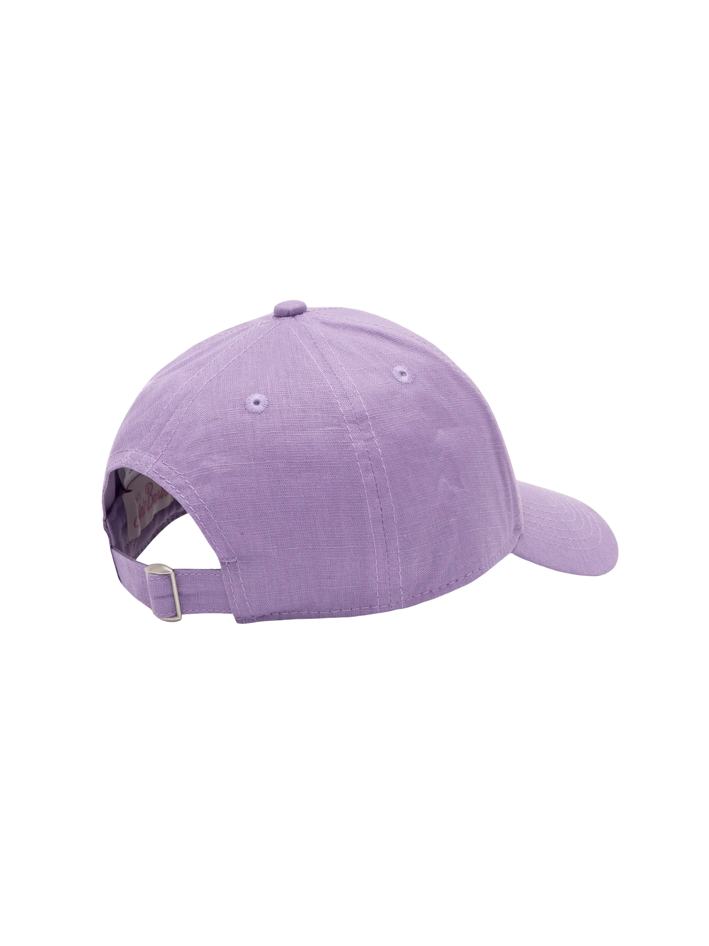 Lilac linen ball cap Baseball Jr with Saint Barth embroidery