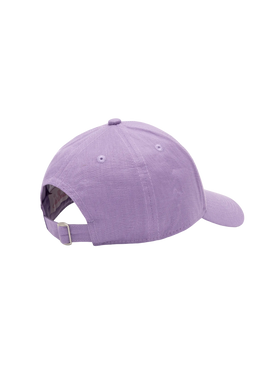Lilac linen ball cap Baseball Jr with Saint Barth embroidery