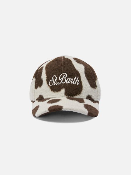 Baseball Cap Felt in cow-print wool blend – MC2 Saint Barth
