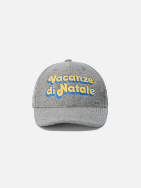 Cappello con visiera Baseball Wool in misto lana con ricamo Vacanze di Natale | VACANZE DI NATALE SPECIAL EDITION