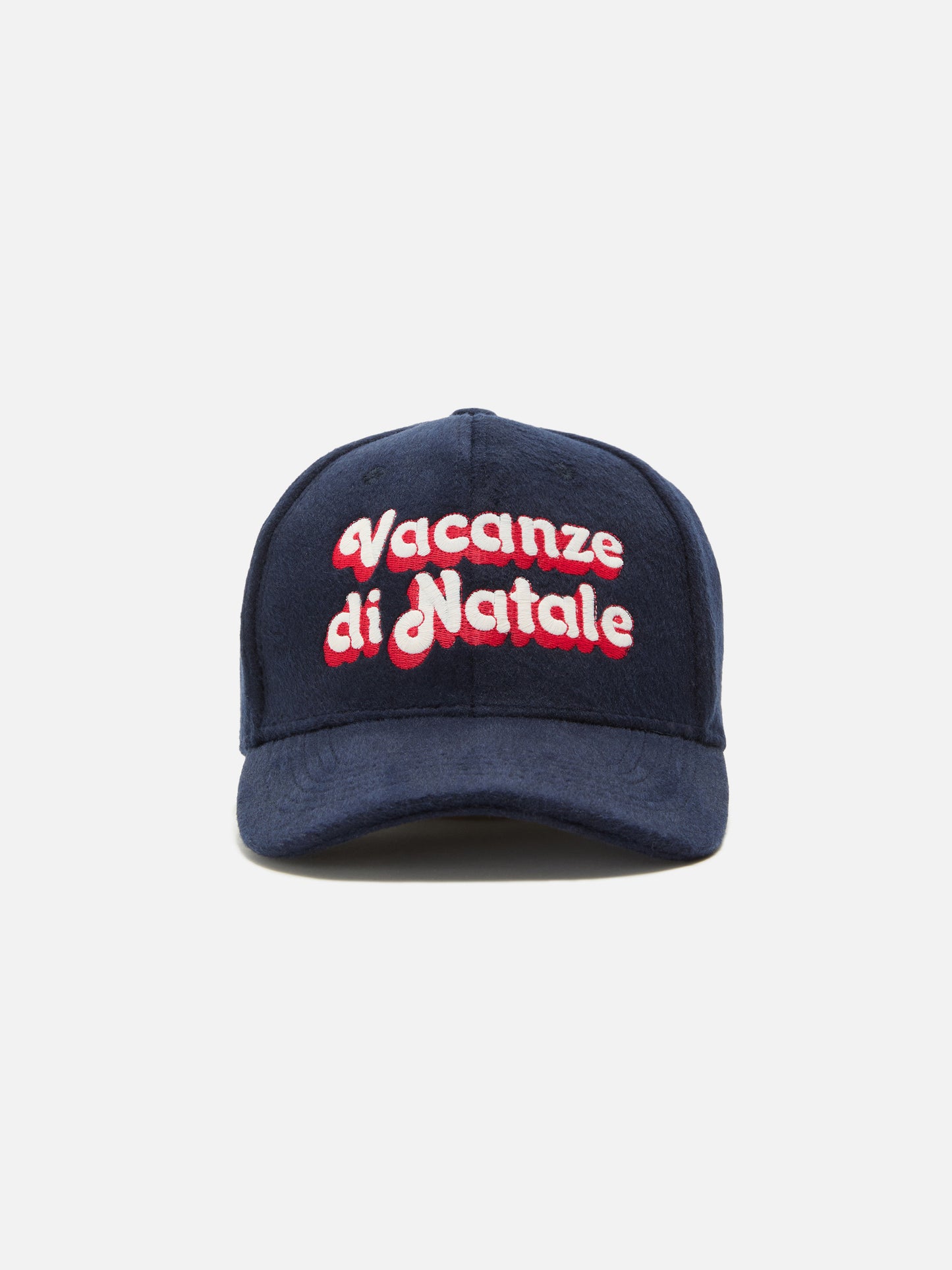Baseball Cap Wool in wool blend with Christmas Vacation embroidery | VACANZE DI NATALE SPECIAL EDITION