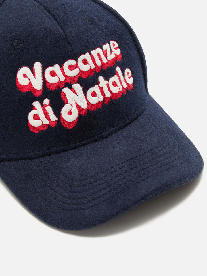 Baseball Cap Wool in wool blend with Christmas Vacation embroidery | VACANZE DI NATALE SPECIAL EDITION