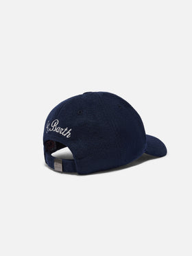 Baseballkappe aus Wollmischung mit Weihnachtsmotiv-Stickerei | VACANZE DI NATALE SPECIAL EDITION