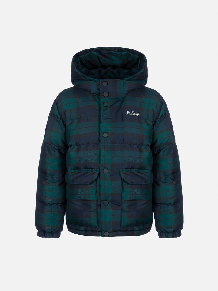 Boy hooded down padded jacket Baxter Jr. with Snoopy print | SNOOPY PEANUTS SPECIAL EDITION