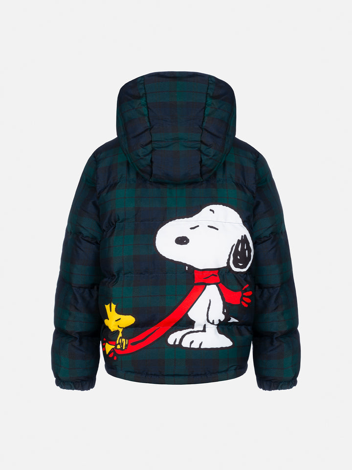 Boy hooded down padded jacket Baxter Jr. with Snoopy print | SNOOPY PEANUTS SPECIAL EDITION