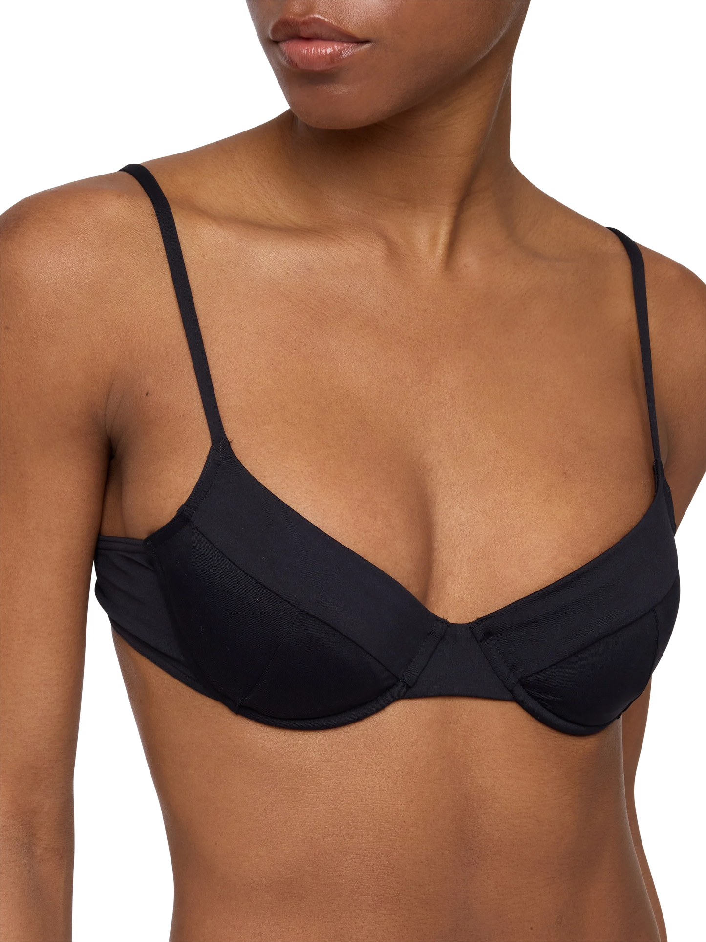 Lido black classic swim briefs - Bea underwired black bralette