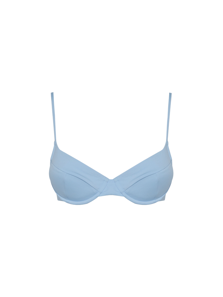 Bea bralette azzurro chiaro con ferretto
