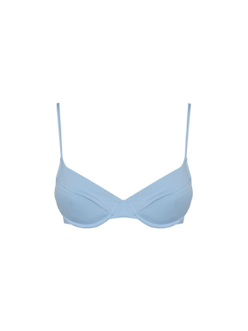Bea underwired light blue bralette