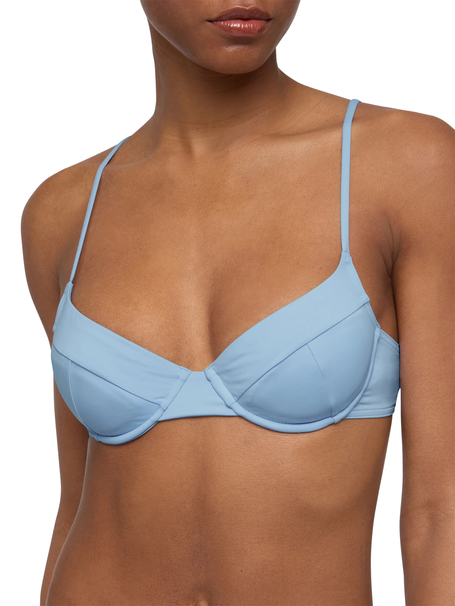 Bea underwired light blue bralette