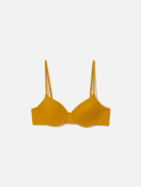 Haut de bikini bralette à armatures Bea ocre 