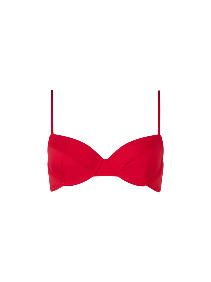 Roter Bea Bralette Bügel-Bikini