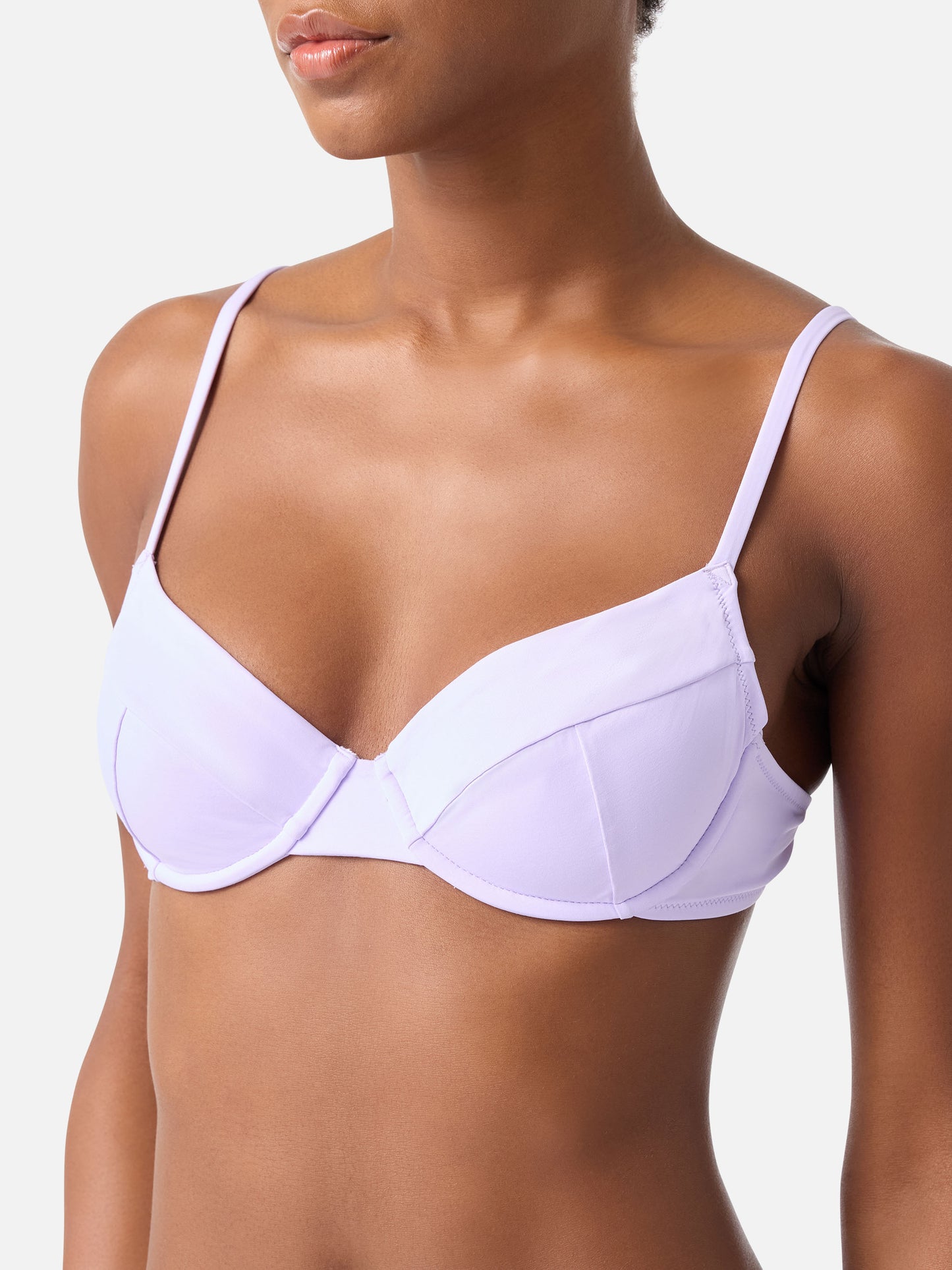 Top de bikini bralette con aro Lilac Bea 