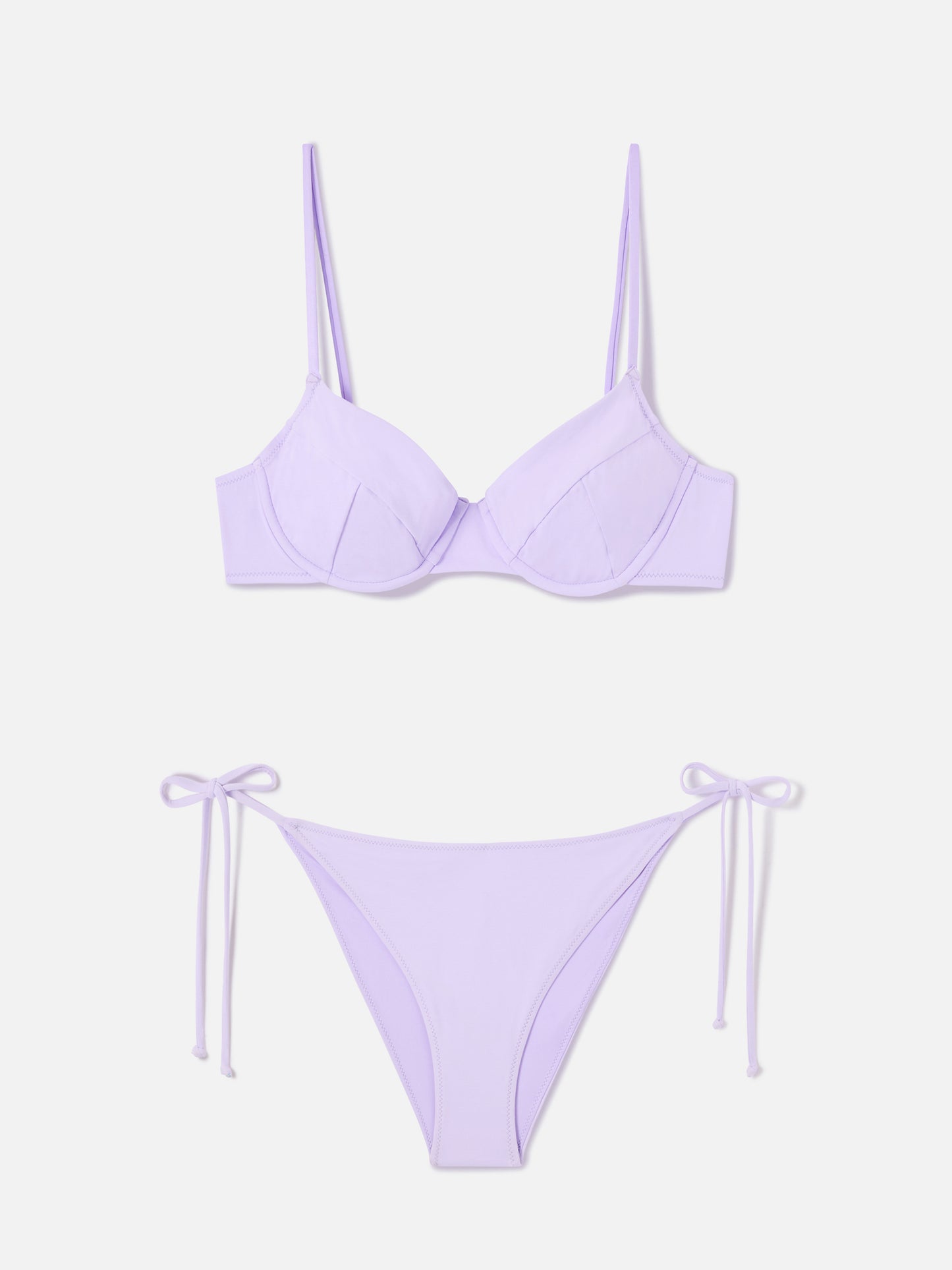Bea Virgo lilac underwired bralette bikini