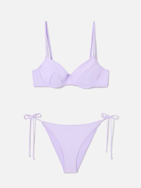 Bea Virgo lilac underwired bralette bikini