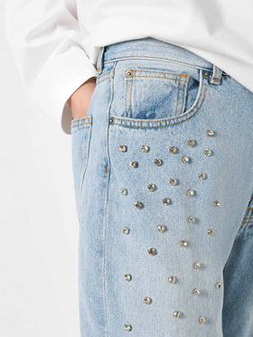 Jeans Belleville con strass