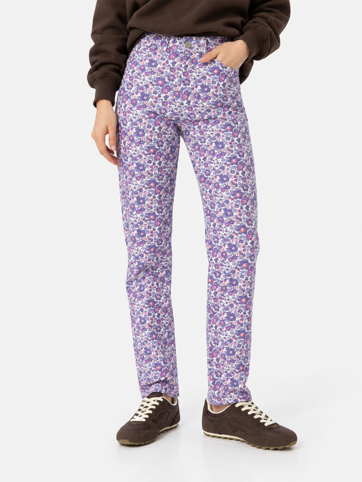 Jean en denim à imprimé floral Belleville Betsy | Special Edition 