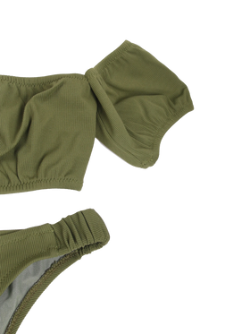 Military green bandeau bikini - MC2 Saint Barth