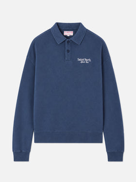 Berenice Sweatshirt in Blau mit Saint Barth Sport Club-Stickerei 
