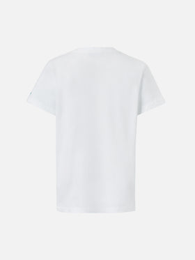 T-shirt in cotone Bessy Jr con applicazioni di perline