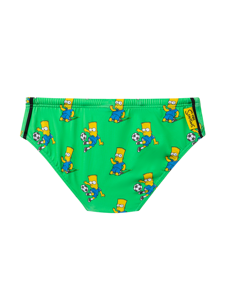 Boy swim briefs Billy with  Bart Simpson footlball player print | THE SIMPSON SPECIAL EDITION