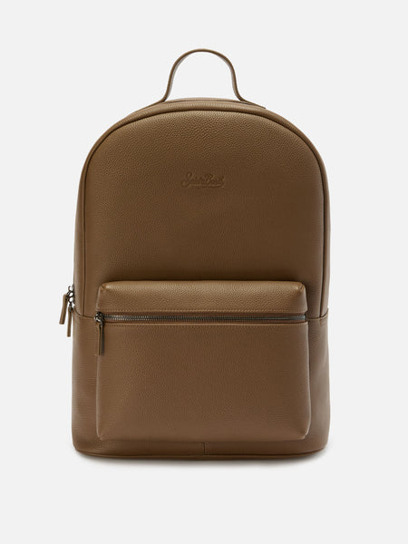 chestnut leather backpack zippers Coronado | No.750 Top-Zip The Atlas No Leather Zipper Backpack | Frank