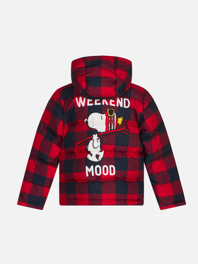 Kid hooded down padded jacket Snoopy print | Peanuts Special Edition - MC2 Saint Barth
