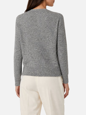 Cárdigan gris Bellamy con strass 