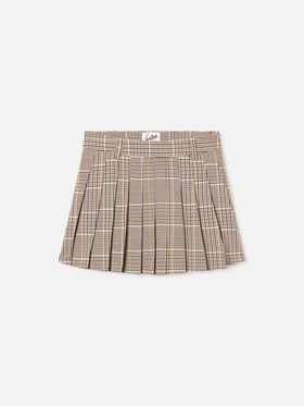 Blay flannel mini skirt with tartan pattern