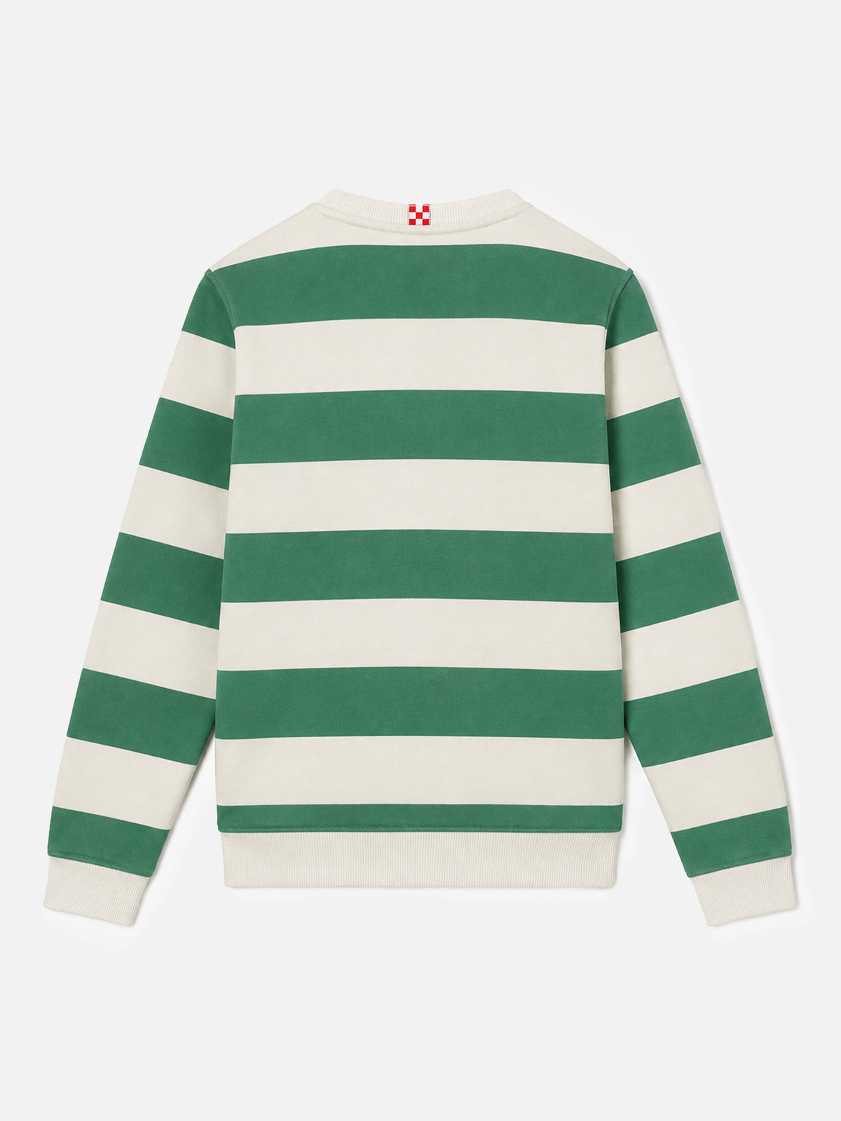 Green and off-white striped Bobby sweatshirt