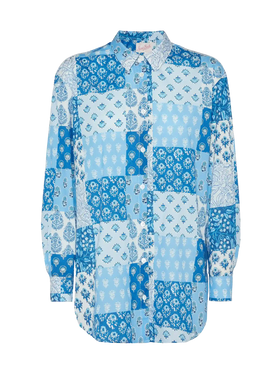 Brigitte flower-print cotton shirt