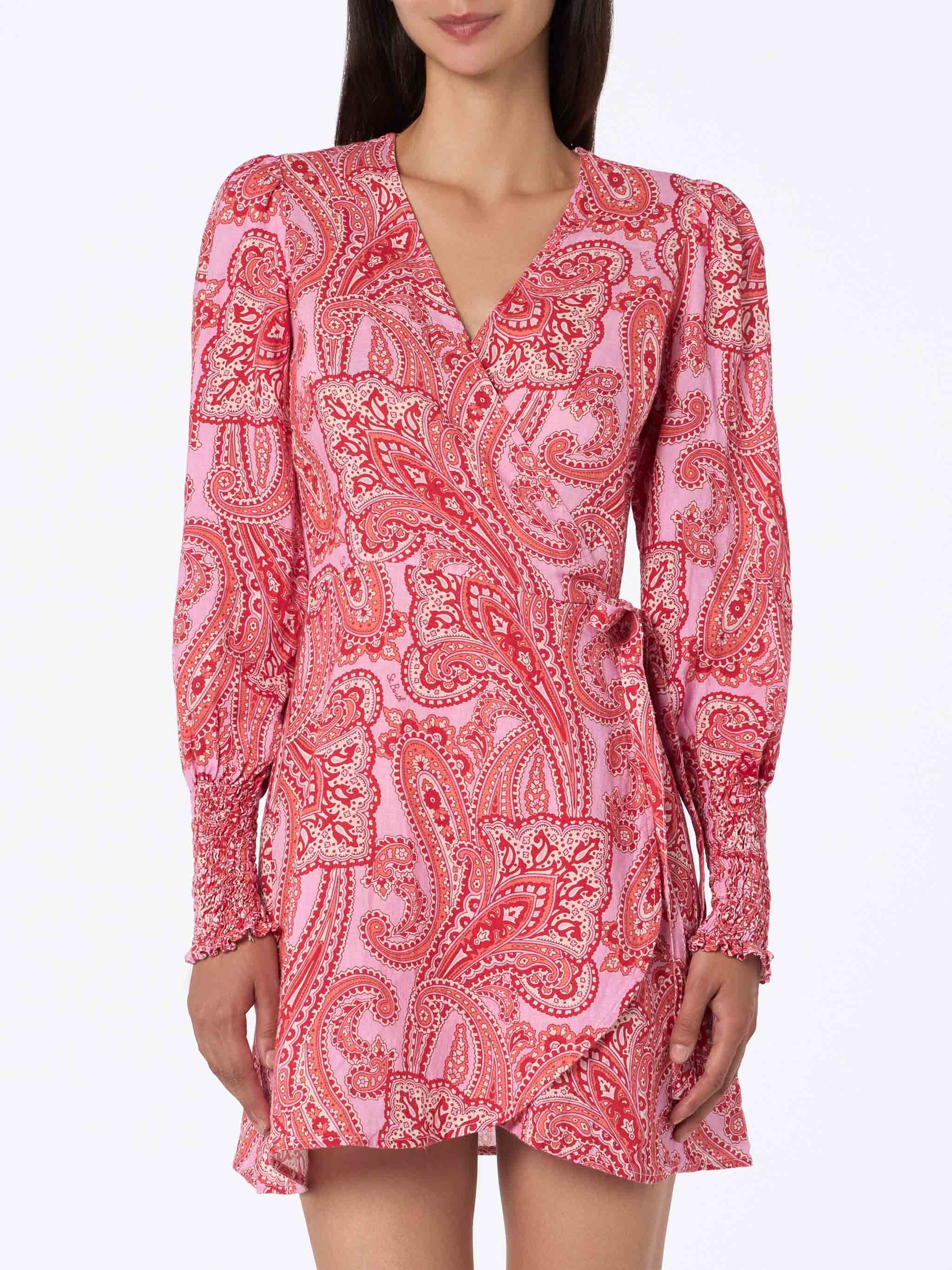 linen paisley print dress Rush Dress | Angelina Linen Maxi Dress
