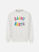 Girl sweatshirt Briony with multicolor Saint Barth terry patch