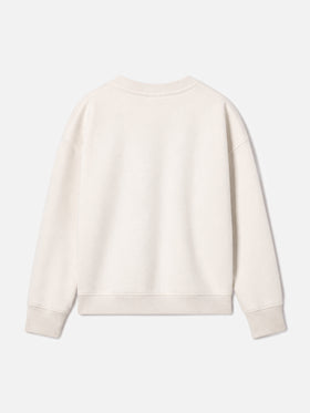 Off white Briony terry sweatshirt with leopard pattern