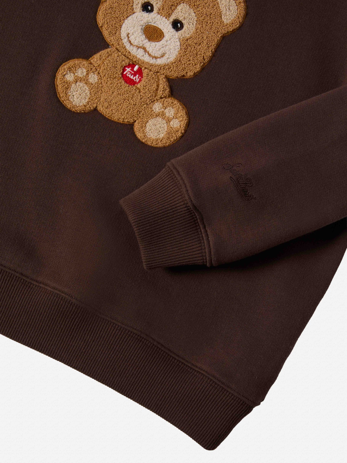 Briony crewneck sweatshirt with Trudi bear terry patch | TRUDI SPECIAL EDITION