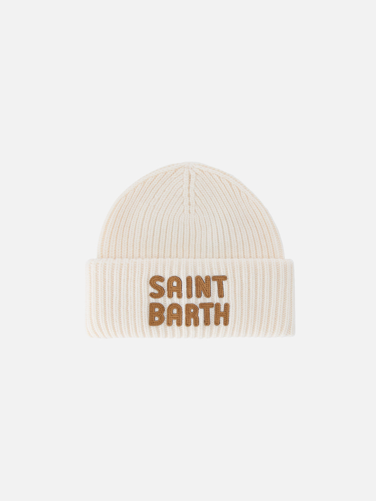 Berretto Berry panna con patch logo
