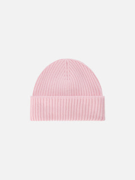 Bonnet rose Berry avec patch logo 
