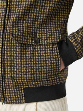 Thermo jacket Byron with pied de poule print