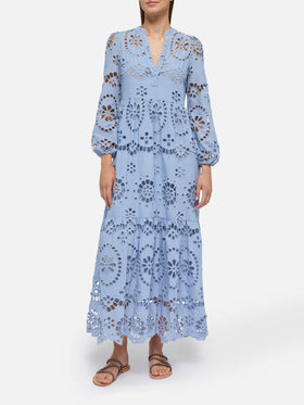 Sylvia Avio Blue Sangallo Lace Dress Sylvia Avio Blue Sangallo Lace Dress