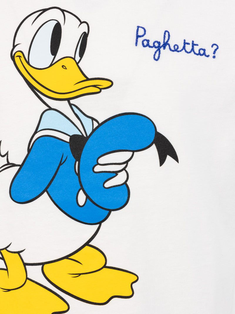 T-shirt in cotone pesante da bambino Cameron con stampa Donald e ricamo Paghetta | EDIZIONE SPECIALE DISNEY