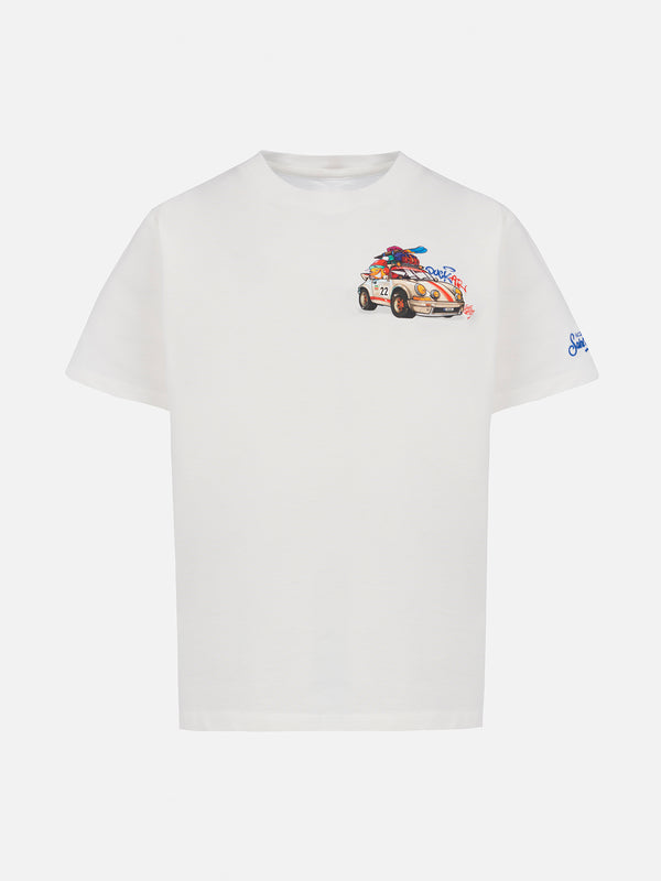 Boy heavy cotton t-shirt Cameron with ducky Cryptopuppets print | CRYPTO PUPPETS SPECIAL EDITION