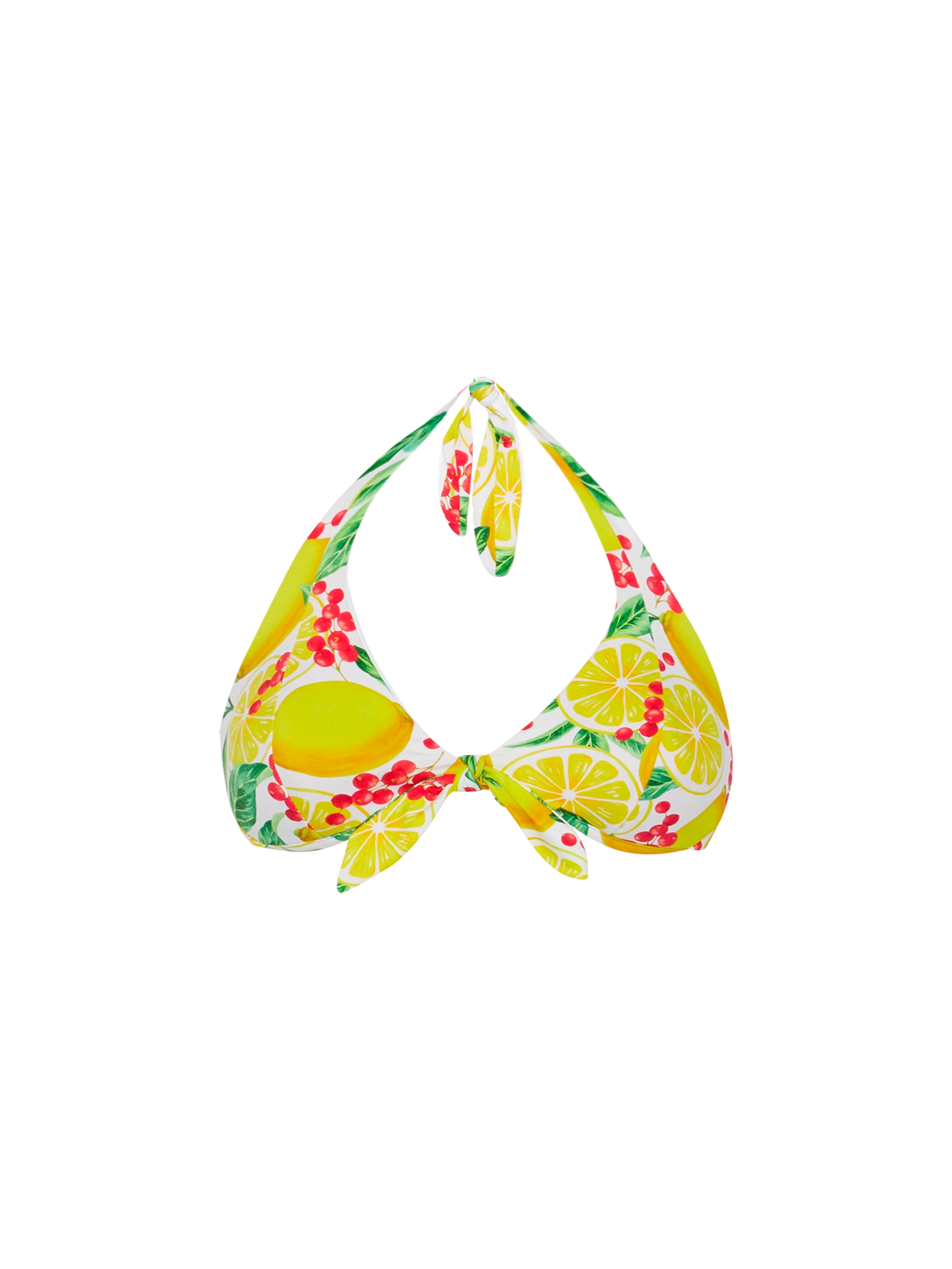 Triangle top Camille with lemon print - MC2 Saint Barth