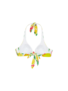 Triangle top Camille with lemon print - MC2 Saint Barth