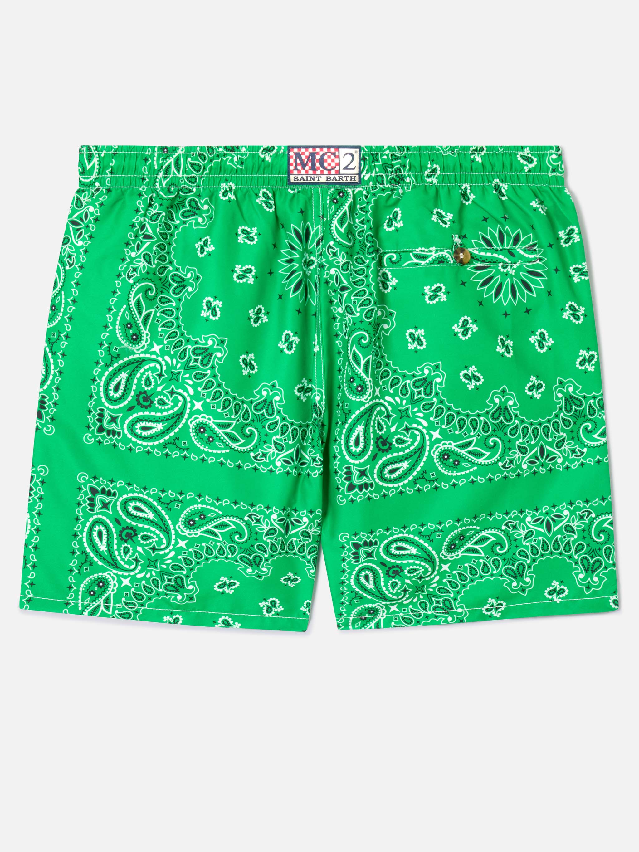 Green bandana Caprese swim shorts – MC2 Saint Barth