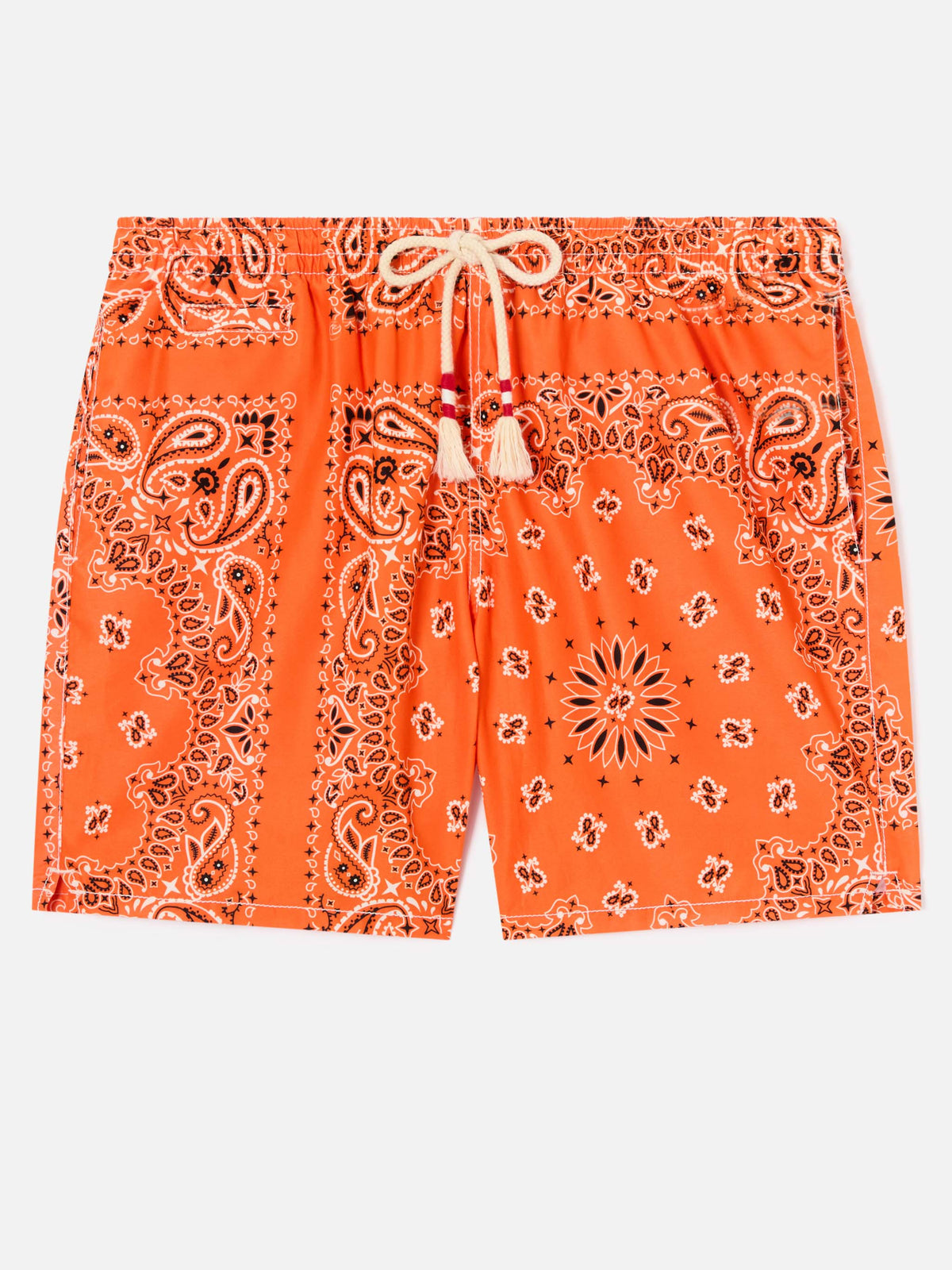 Costume mare Caprese stampa bandana arancione